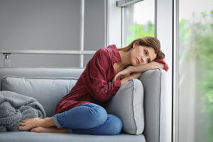 woman suffering from xanax withdrawal symptoms