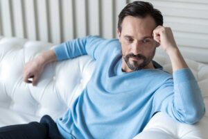 Man thinking about looking for an alcohol detox program in Boise, ID