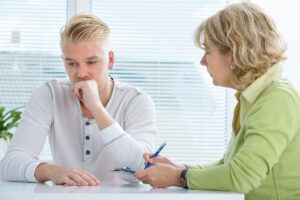 A young man in a Boise young adult detox program