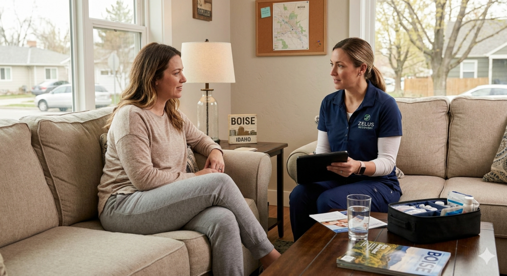 medical detox support at home patient consultation