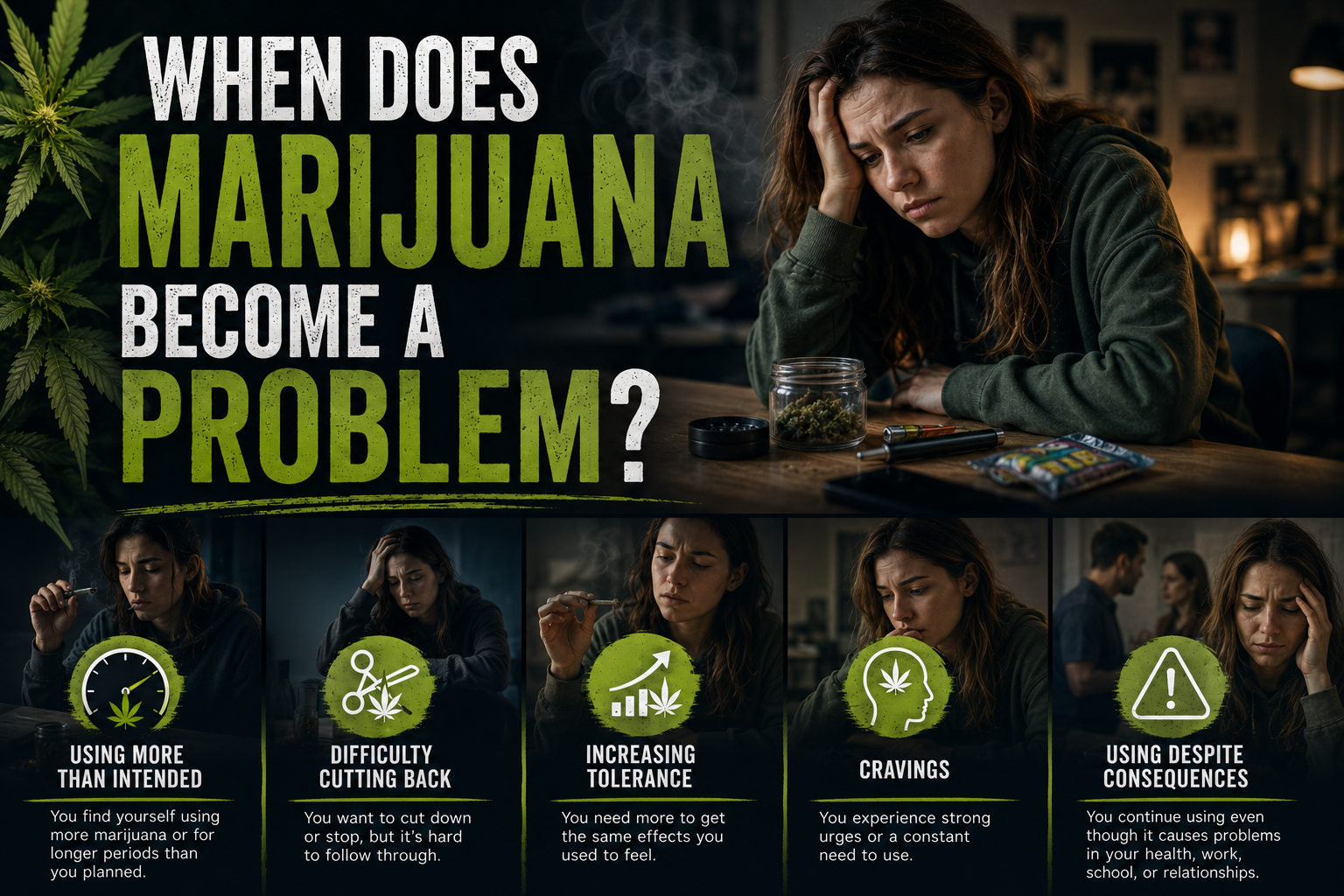 Signs of Cannabis Use Disorder and marijuana addiction