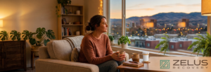 Sober curious adult considering their relationship with alcohol in Boise Idaho