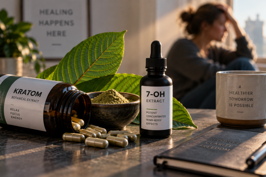 Kratom and 7-OH addiction and dependence