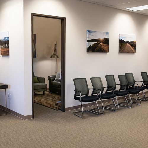 Waiting room of Zelus Recovery